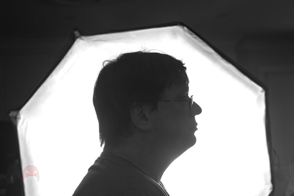 Rim lighting experiment - monochrome