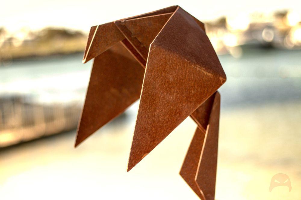 Rust and steel and origami